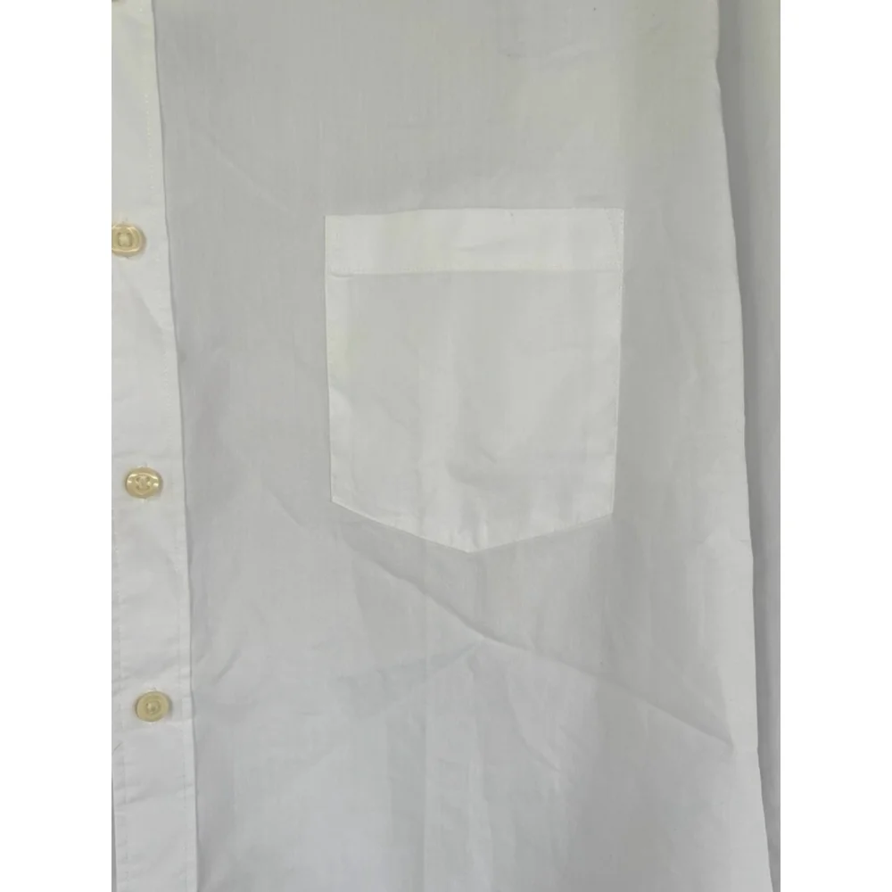 J.Crew Men's XXL White Untucked Long Sleeve Performance Button Down Shirt